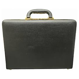 Alfred Dunhill-Dunhill Black Leather Attaché Case-Black