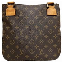 Louis Vuitton-Bolsa Pochette Bosphore M40044 Monograma Louis Vuitton-Marrom