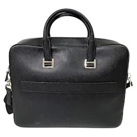 Alfred Dunhill-Dunhill Gadogan Single Document Case Bag-Black