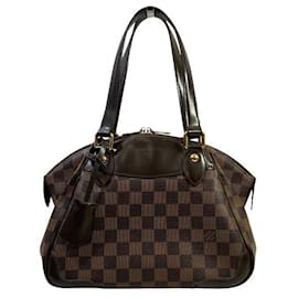 Louis Vuitton-Bolsa de Ombro Damier Verona PM Louis Vuitton-Marrom,Damier ebene