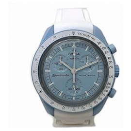 Omega-Omega x Swatch Speedmaster Mission Two Uranus SO33L100 Quartz Watch-Other