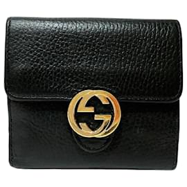 Gucci-Gucci Interlocking G Bi-Fold Wallet-Black