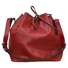 Louis Vuitton-Bolsa de Ombro Louis Vuitton Epi Petit Noé M44107-Vermelho