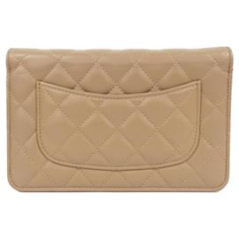 Chanel-Chanel Timeless Classic AP0250 Chain Wallet-Beige