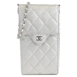 Chanel-Chanel Timeless Classic Shoulder Bag-Silvery