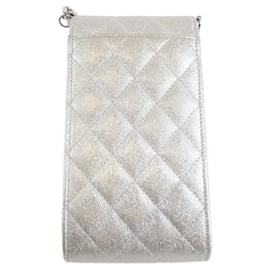 Chanel-Chanel Timeless Classic Shoulder Bag-Silvery