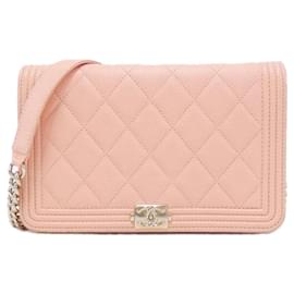 Chanel-Chanel Boy AP1117 Chain Wallet-Pink