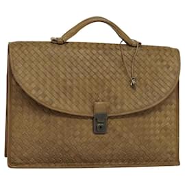 Autre Marque-BOTTEGA VENETA INTRECCIATO Hand Bag Leather Brown 170238 Auth bs23869-Brown
