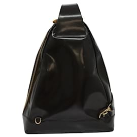 Gucci-GUCCI Shoulder Bag Patent leather Brown Gold 003 3444 0027 Auth fm4465-Brown,Golden