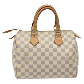 Louis Vuitton-LOUIS VUITTON Bolsa de Mão Speedy 25 Damier Azur N41534 LV Auth BD1845-Outro