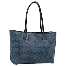 Céline-CELINE Tote Bag PVC Blue Auth bs23754-Blue