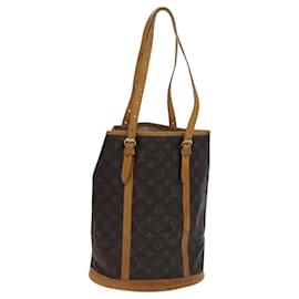 Louis Vuitton-LOUIS VUITTON Bolsa de Ombro Monogram Bucket GM M42236 LV Auth EC899-Monograma