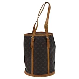 Louis Vuitton-LOUIS VUITTON Bolsa de Ombro Monogram Bucket GM M42236 LV Auth EC899-Monograma