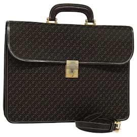 Loewe-LOEWE Anagram Business Bag Canvas Black Auth bs23703-Black