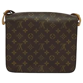 Louis Vuitton-LOUIS VUITTON Monogram Cartouchiere GM Bolsa de Ombro M51252 LV Auth BA913-Monograma