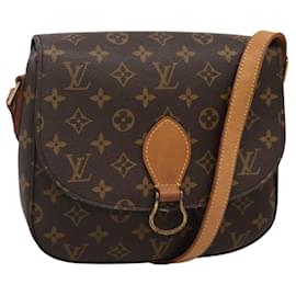 Louis Vuitton-LOUIS VUITTON Monogram Saint Cloud GM Bolsa de Ombro M51242 LV Auth MY324-Monograma