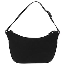 Gucci-GUCCI GG Canvas Shoulder Bag Black 005 0813 Auth bs23966-Black