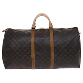 Louis Vuitton-LOUIS VUITTON Monogram Keepall 60 Bolsa Boston Vintage M41422 LV Auth EC1018-Monograma