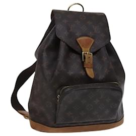 Louis Vuitton-LOUIS VUITTON Monogram Montsouris GM Backpack M51135 LV Auth BA517-Monogram