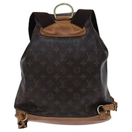 Louis Vuitton-LOUIS VUITTON Monogram Montsouris GM Backpack M51135 LV Auth BA517-Monogram
