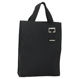 Christian Dior Tote Bag Canvas Black Auth bs24155 Black