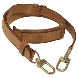 Louis Vuitton-LOUIS VUITTON Adjustable Shoulder Strap Leather 37.4""-44.5"" Beige Auth EC927-Beige