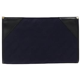 Balenciaga-Sac à main BALENCIAGA en toile bleu marine Auth bs23704-Bleu Marine