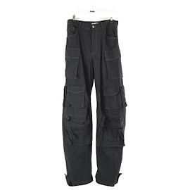 Attico Black wide pants Black