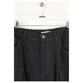 Attico-Black wide pants-Black