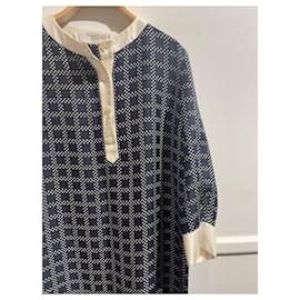 Dior-DIOR Dresses T.International XL Silk-Blue