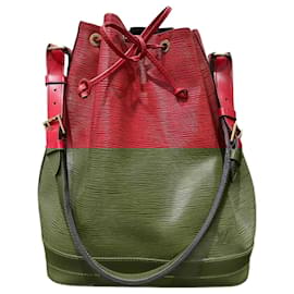 Louis Vuitton-Bolsa de Ombro Louis Vuitton Epi Noe M44007-Vermelho