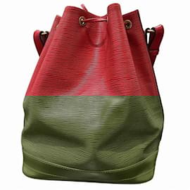 Louis Vuitton-Bolsa de Ombro Louis Vuitton Epi Noe M44007-Vermelho
