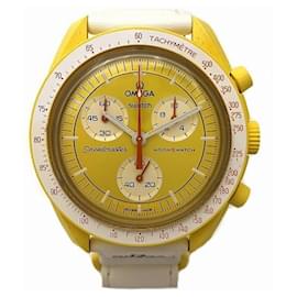 Omega-Omega x Swatch Speedmaster Mission Two Sun SO33J100 Quartz Watch-Other