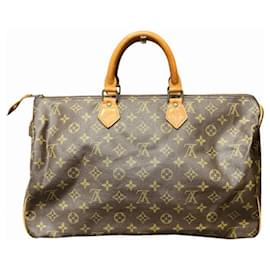 Louis Vuitton-Bolsa Louis Vuitton Monogram Speedy 40-Marrom