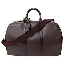 Louis Vuitton-Bolsa Boston Louis Vuitton Taiga Kendall PM M30126-Marrom