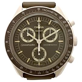 Omega-Omega x Swatch Speedmaster Mission on Earth Desert SO33T103 Quartz Watch-Other