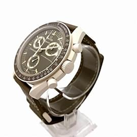 Omega-Omega x Swatch Speedmaster Mission on Earth Desert SO33T103 Quartz Watch-Other