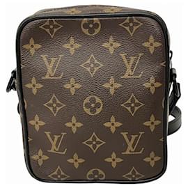 Louis Vuitton-Louis Vuitton Monogram Macassar Christopher Wearable Wallet-Brown,Black