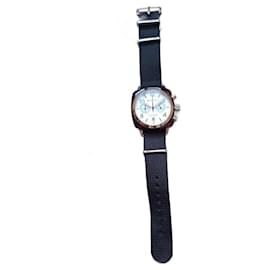 Autre Marque-Briston Classic Clubmaster-White,Golden