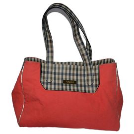 Bolsa de mão Aquascutum vermelha e multicolorida em tecido Vermelho Multicor