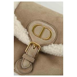 Dior-Leather shoulder bag-Beige