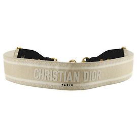 Dior Beige leather shoulder strap Beige