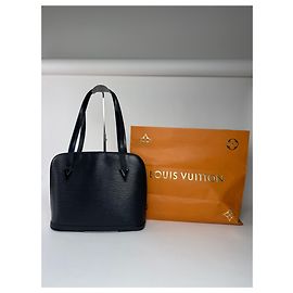 Sac Vintage Louis Vuitton ALMA PM en cuir EPI noir Noir