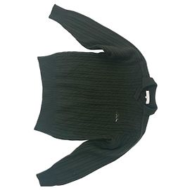 Pull en laine vintage Dior vert foncé M Vert