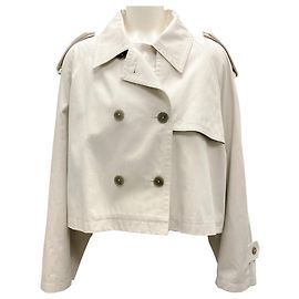 Closed Giacca trench cropped beige chiusa Beige