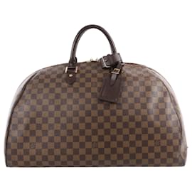 Louis Vuitton-Louis Vuitton Damier Ebene Ribera GM Travel Bag N41432-Brown
