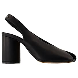 Maison Martin Margiela-Court shoes - MM6 Maison Margiela - Leather - Black-Black