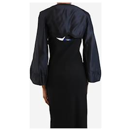 Alexander Mcqueen-Black silk shrug - size UK 6-Black