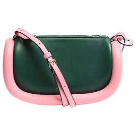 JW Anderson Bolsa transversal de couro Bumper-12 verde e rosa Verde
