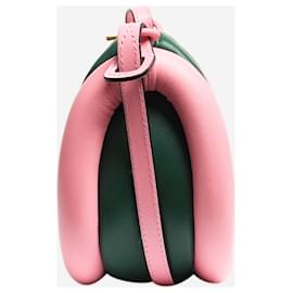 JW Anderson-Green and pink Bumper-12 leather crossbody bag-Green